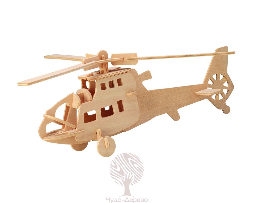 Сборная модель из дерева. Вертолёт (Арт. СМ-4719-А4)